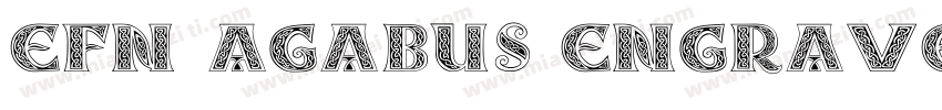 EFN Agabus Engraved字体转换